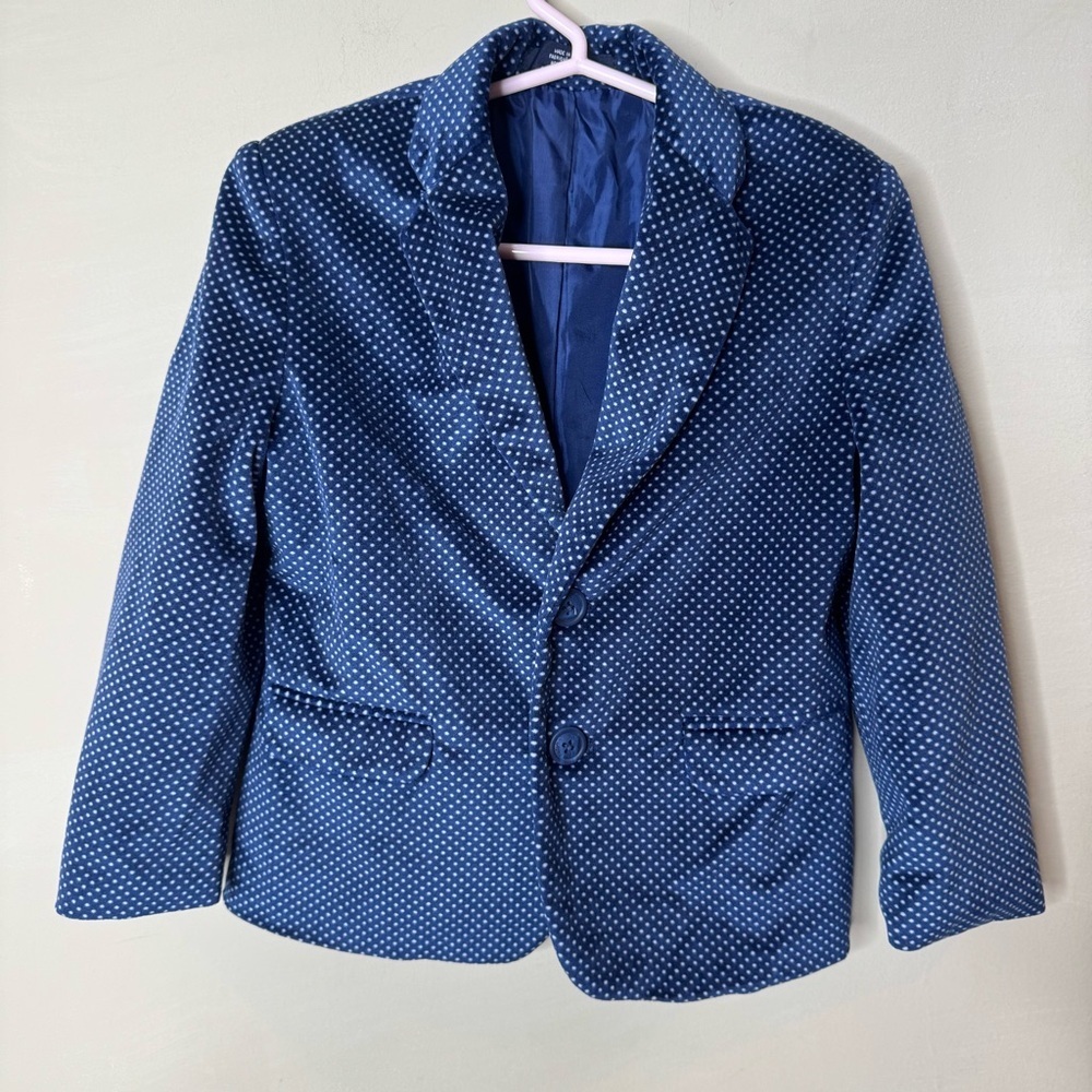 Nautica Blue Polka Dot boys Jacket size 4 jacket only